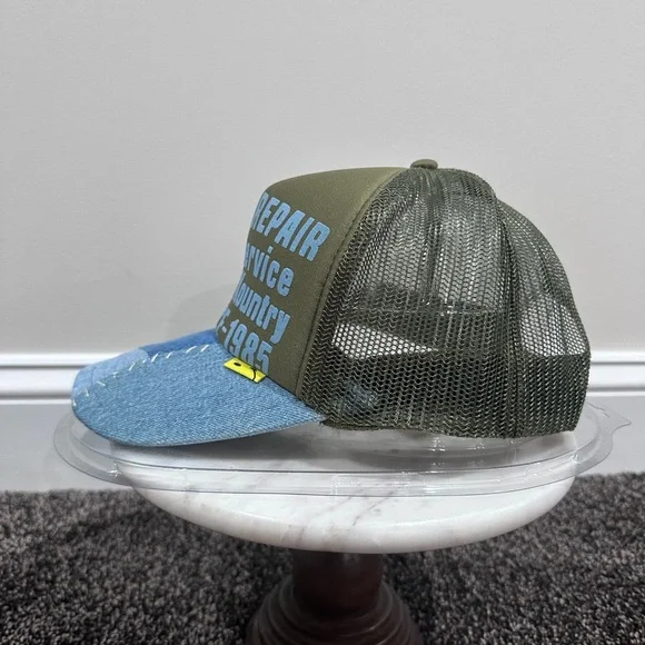 Kapital Kountry Denim Repair Service Green / Blue Trucker 2022 - Picture 4 of 11